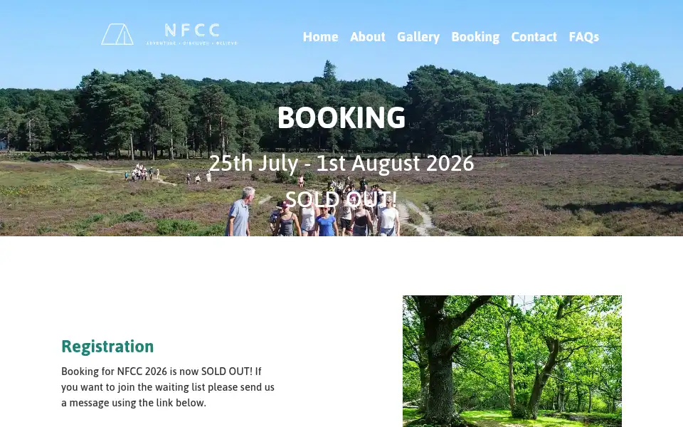 Screenshot of newforestcc.org.uk