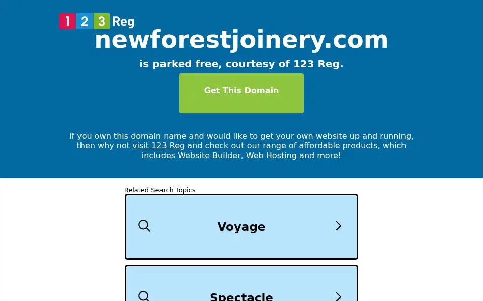 Screenshot of newforestjoinery.co.uk