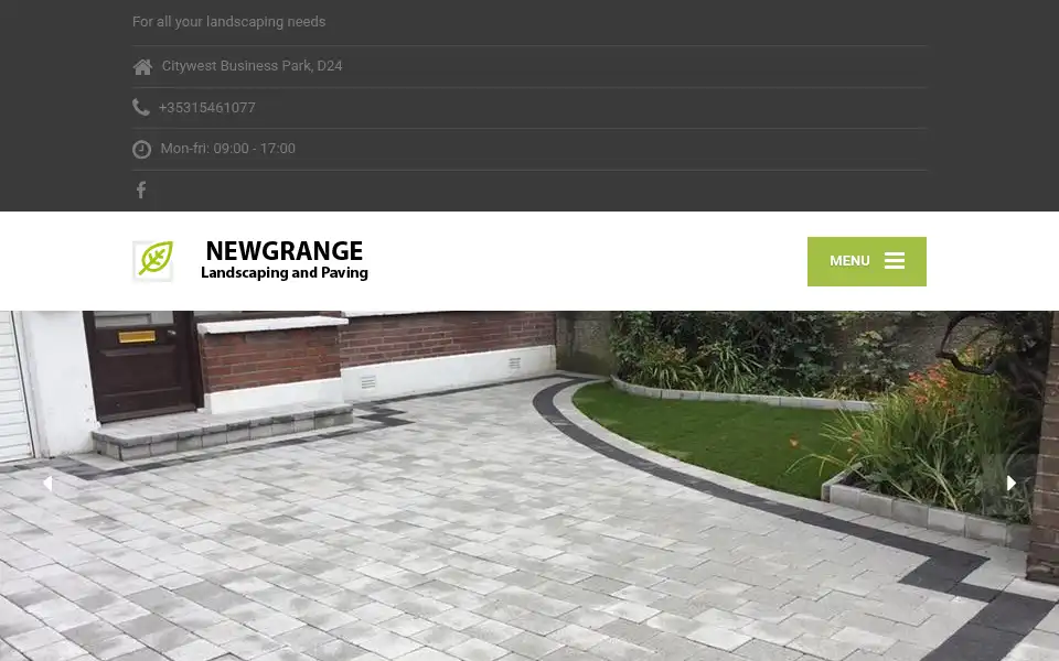 Screenshot of newgrangelandscapingandpaving.com