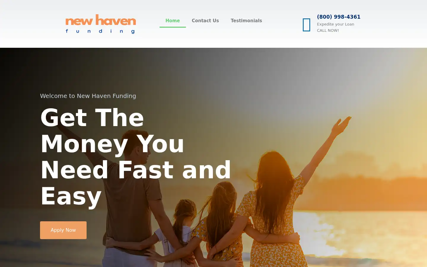 Screenshot of newhavenfunding.com