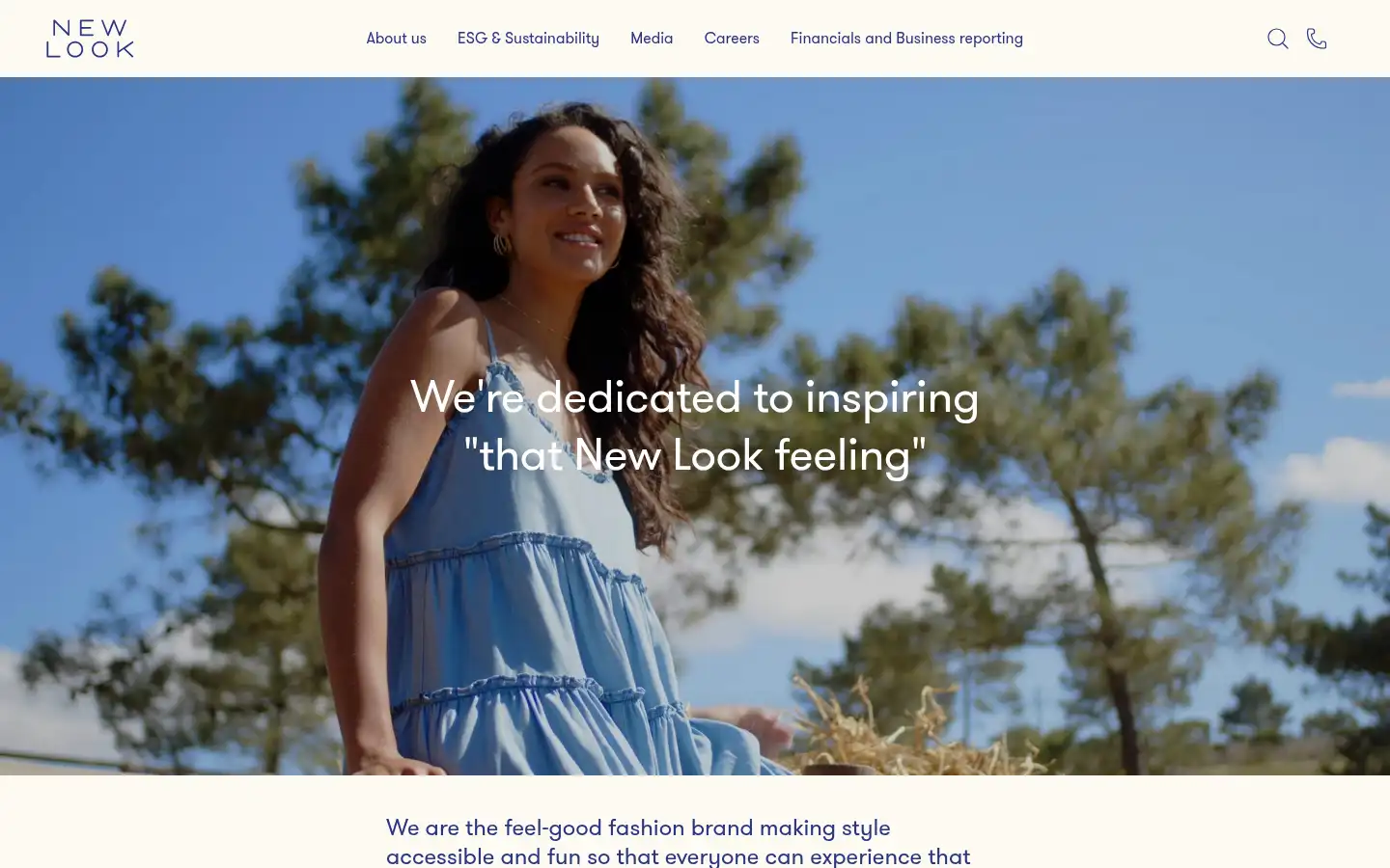 Screenshot of newlookgroup.com