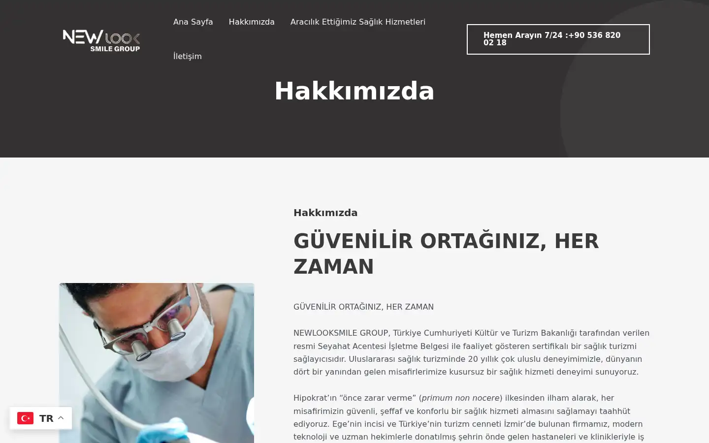 Screenshot of newlooksmilegroup.com