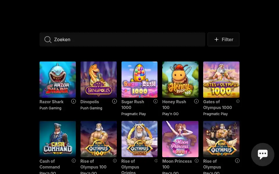 Screenshot of newluckycasino.nl
