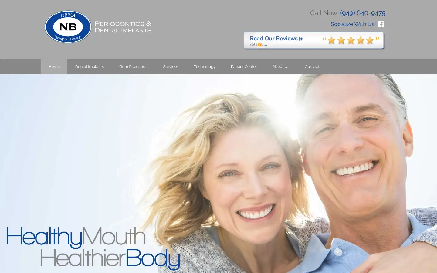 Screenshot of newportbeachperiodontics.com