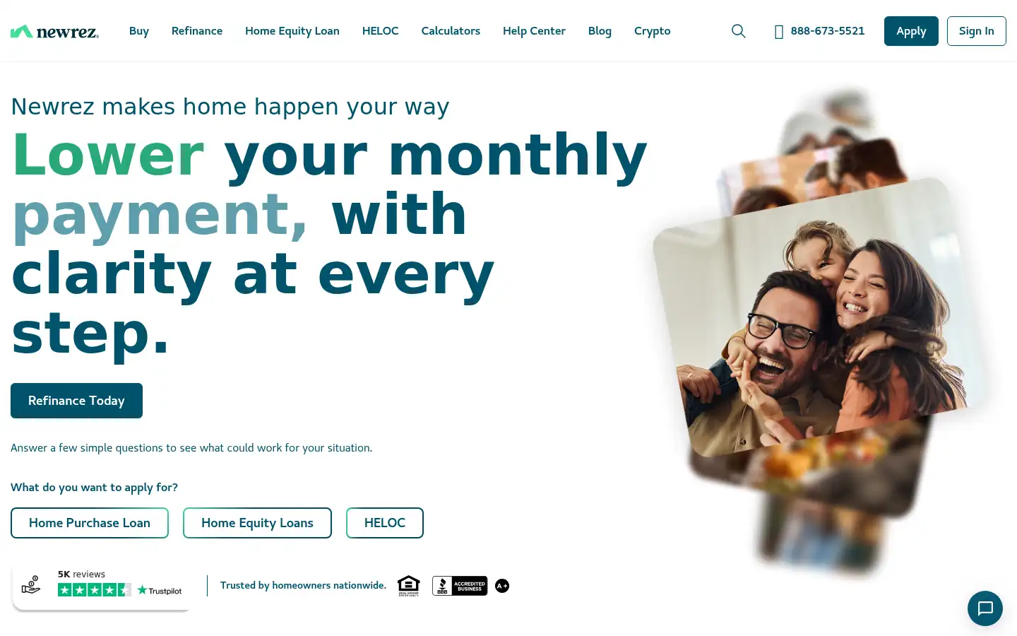 Screenshot of newrez.com