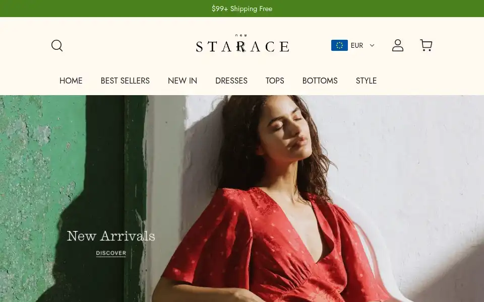 Screenshot of newstarace.com