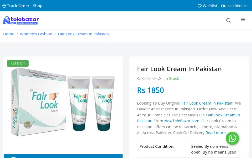 Screenshot of newtelebazar.com