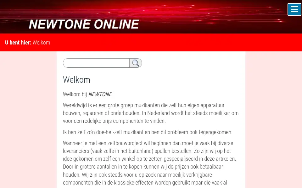 Screenshot of newtone-online.nl
