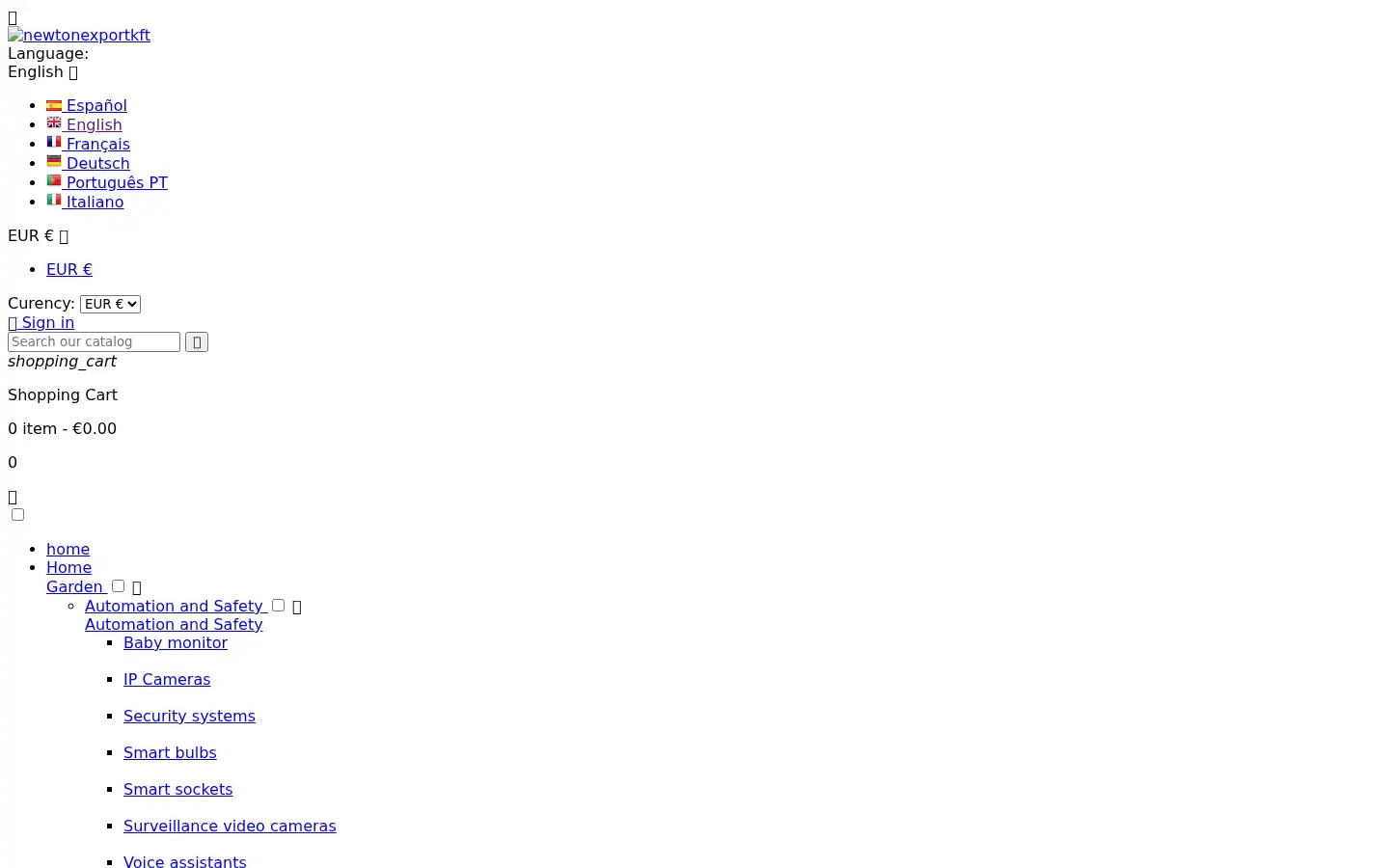 Screenshot of newtonexport.com