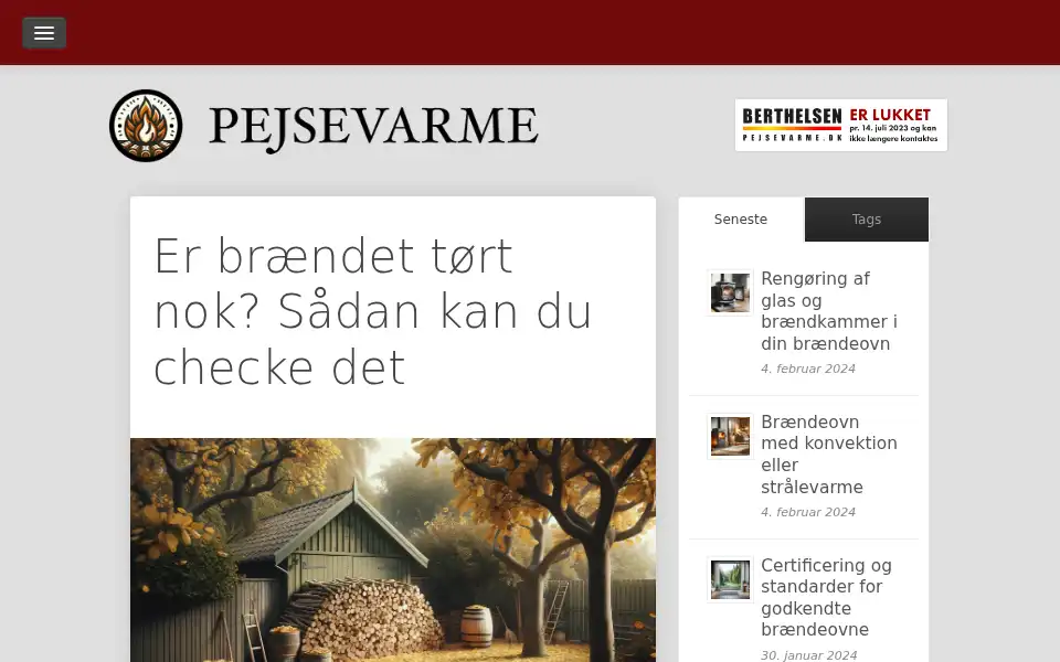 Screenshot of newwear.dk