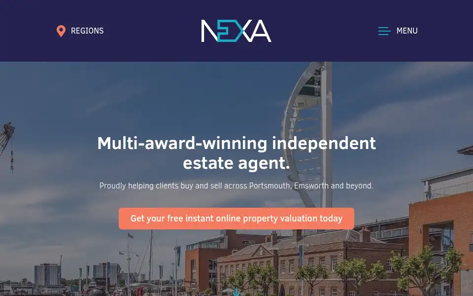 Screenshot of nexaproperties.com