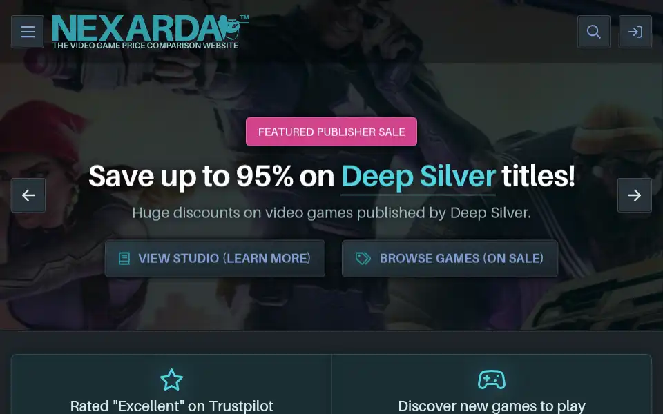 Screenshot of nexarda.com