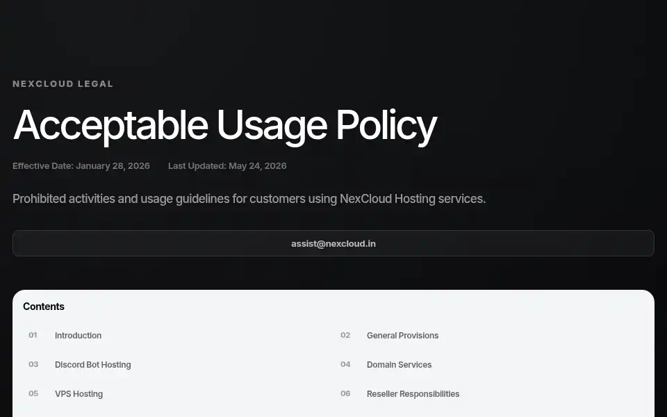 Screenshot of nexcloud.in
