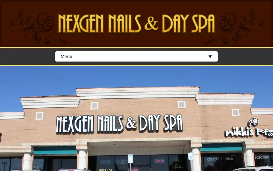 Screenshot of nexgennailsspa.com