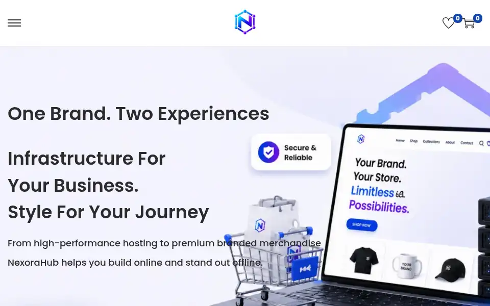 Screenshot of nexorahub.in