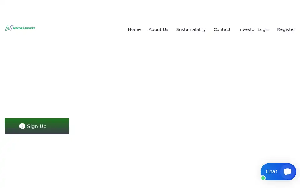 Screenshot of nexorainvest.com