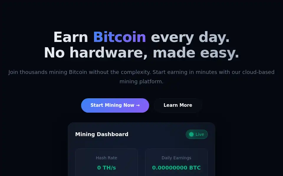 Screenshot of nexoramining.com