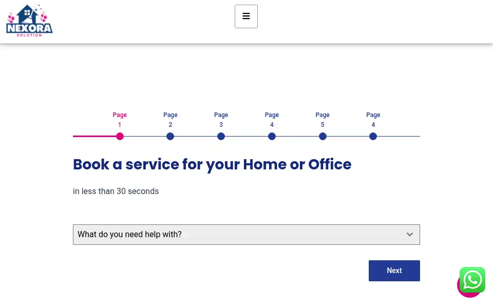 Screenshot of nexorasolution.com