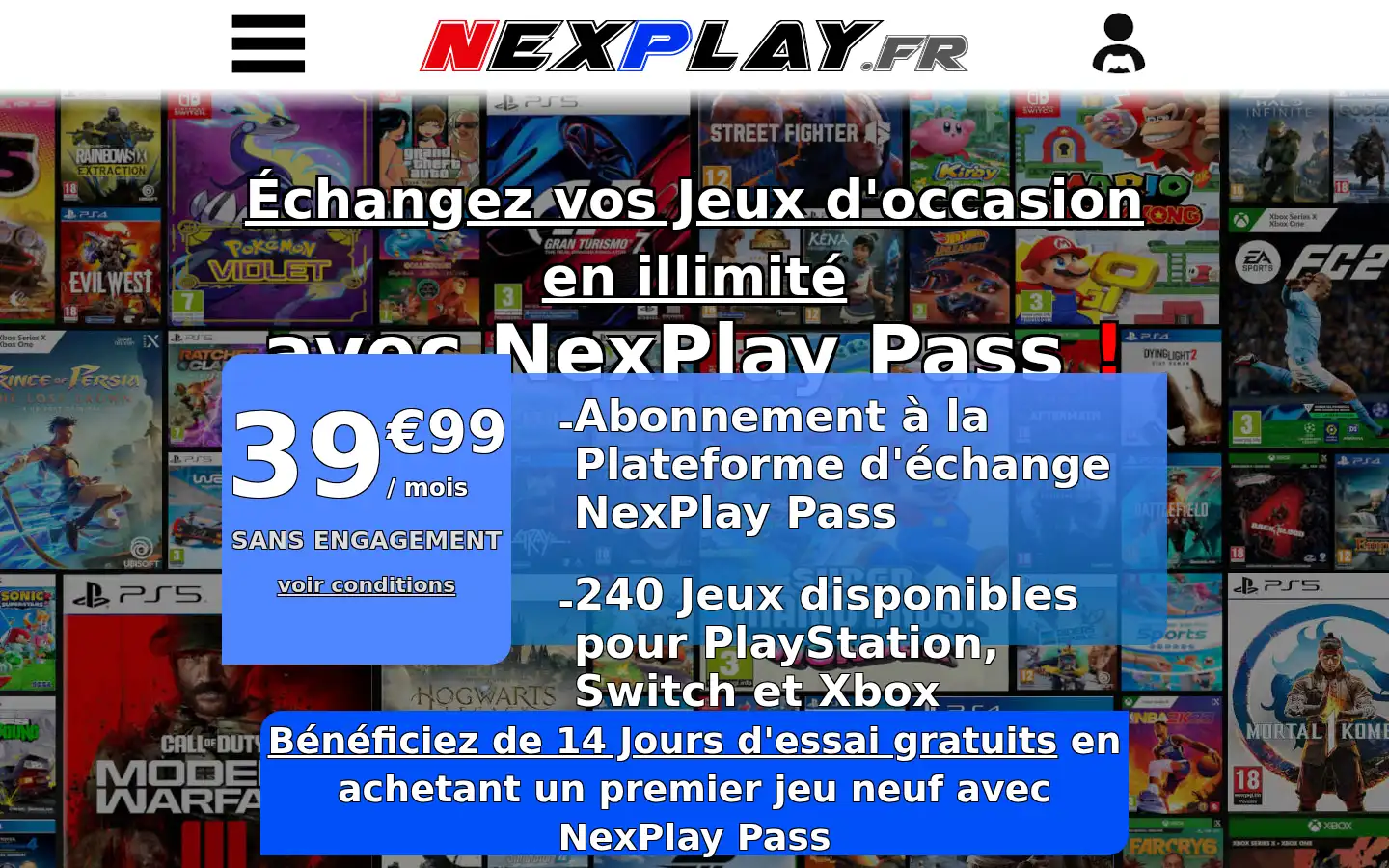 Screenshot of nexplay.fr