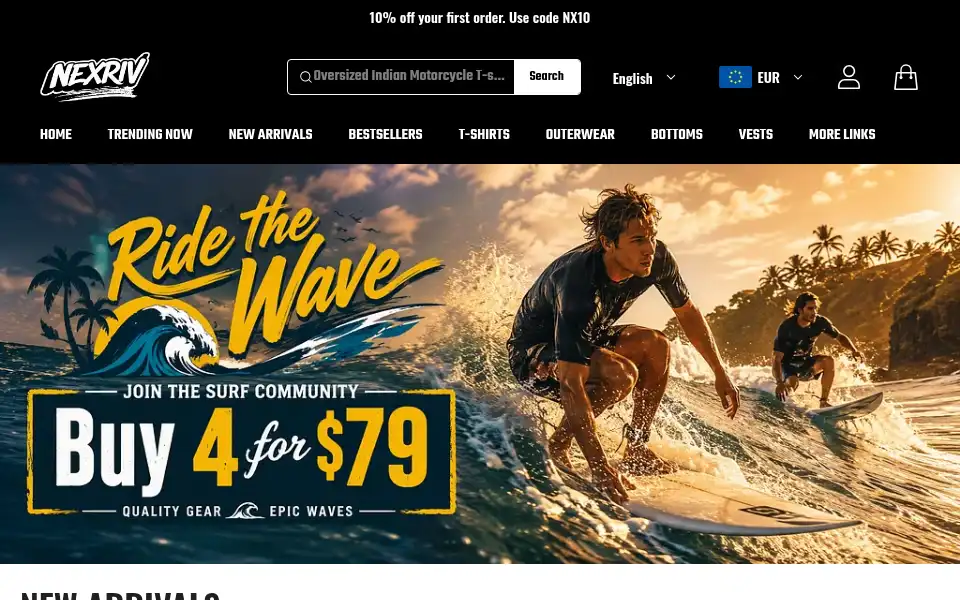 Screenshot of nexriv.com