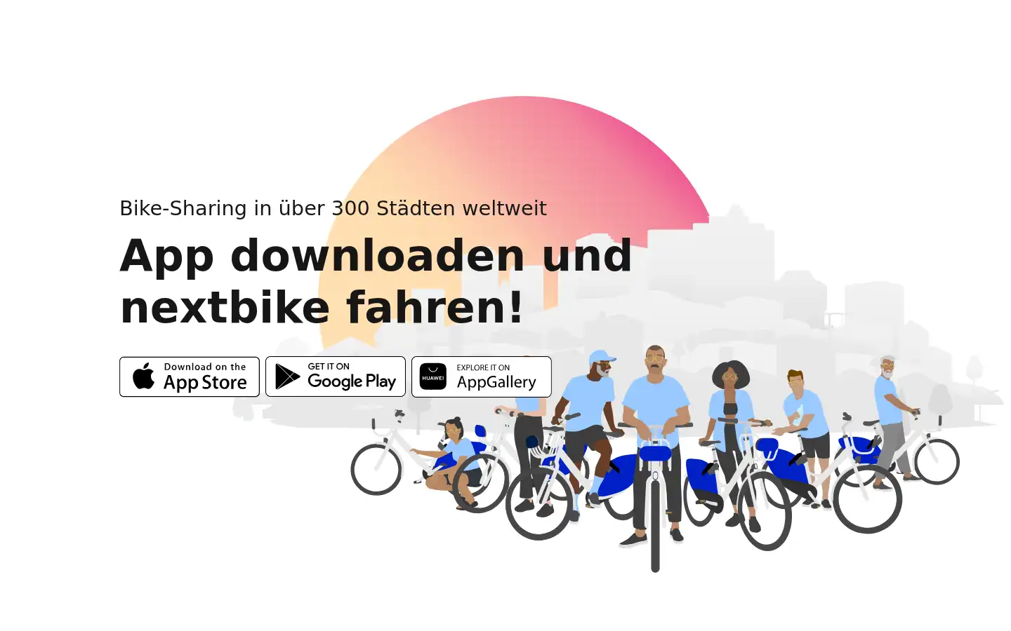 Screenshot of nextbike.de