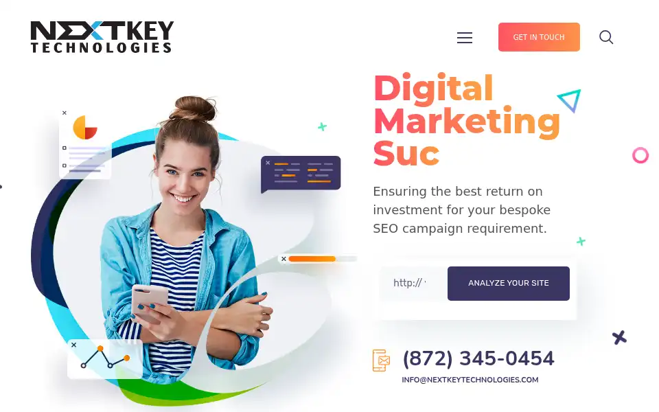 Screenshot of nextkeytechnologies.com