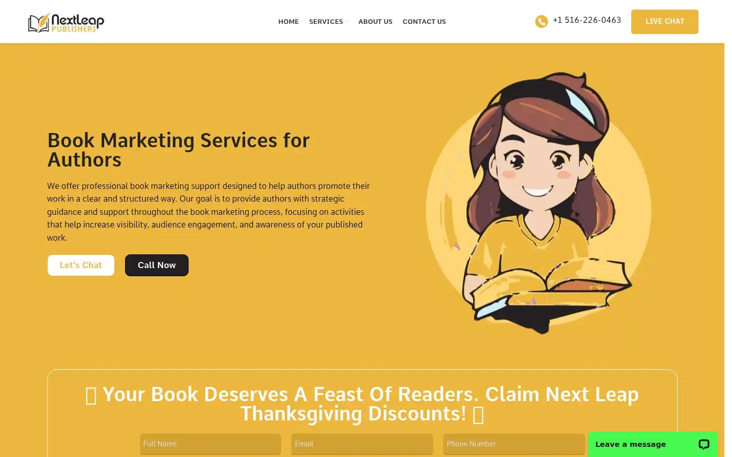 Screenshot of nextleappublishers.com