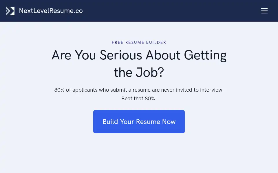 Screenshot of nextlevelresume.co