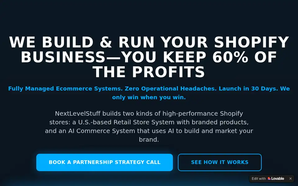 Screenshot of nextlevelsstuff.com
