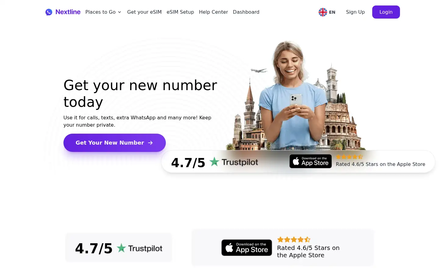 Screenshot of nextlineapp.com