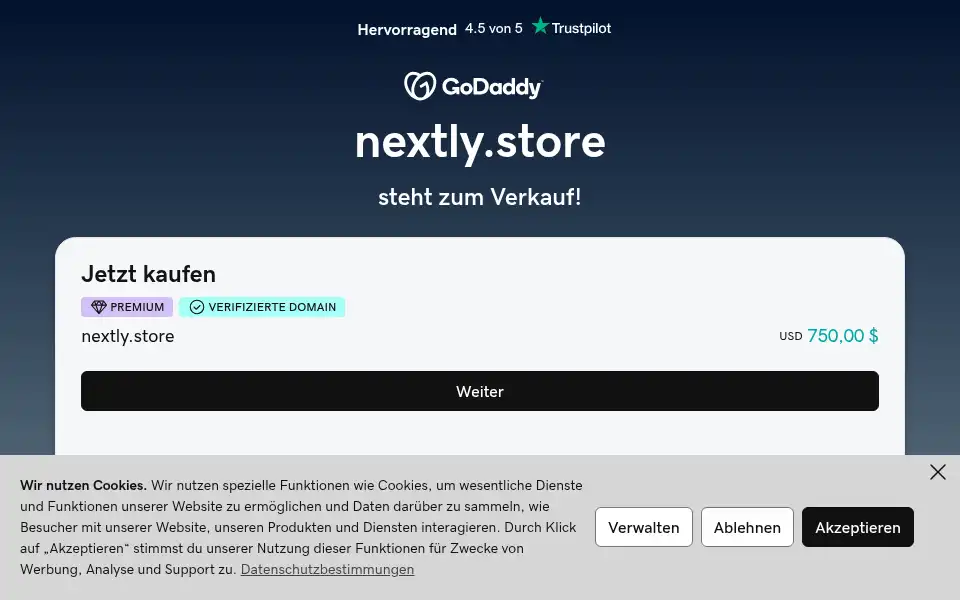 Screenshot of nextly.store