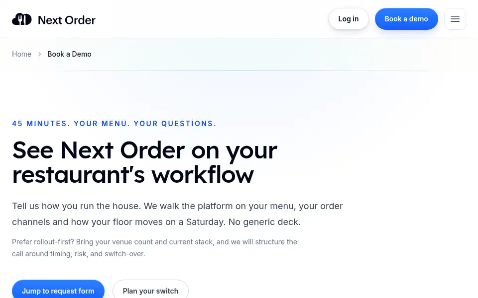 Screenshot of nextorder.com
