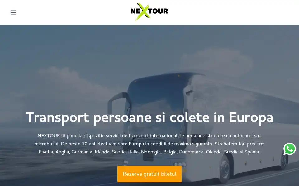 Screenshot of nextour.ro