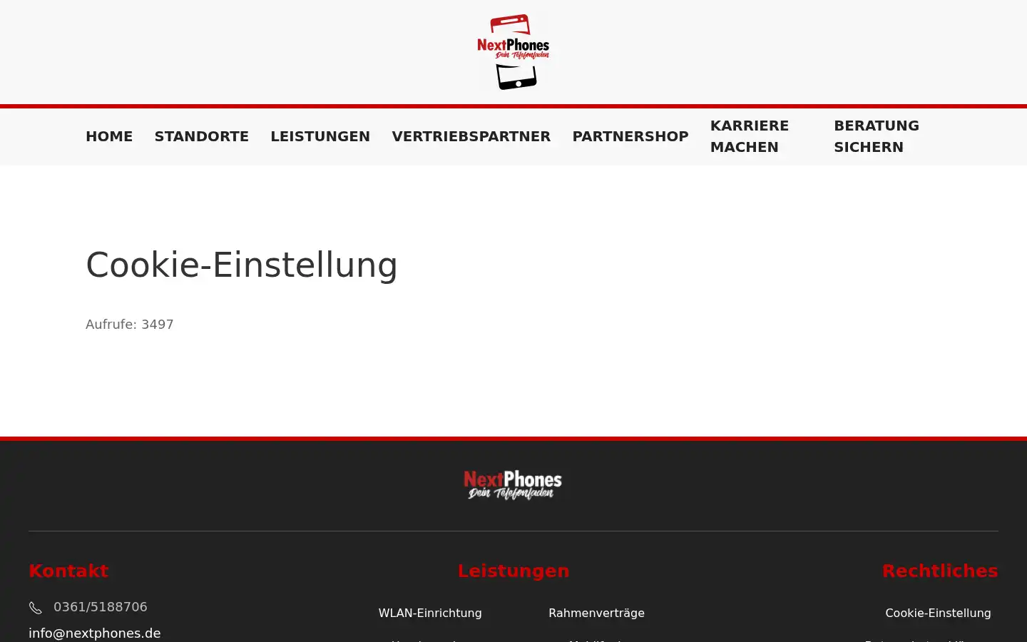Screenshot of nextphones.de