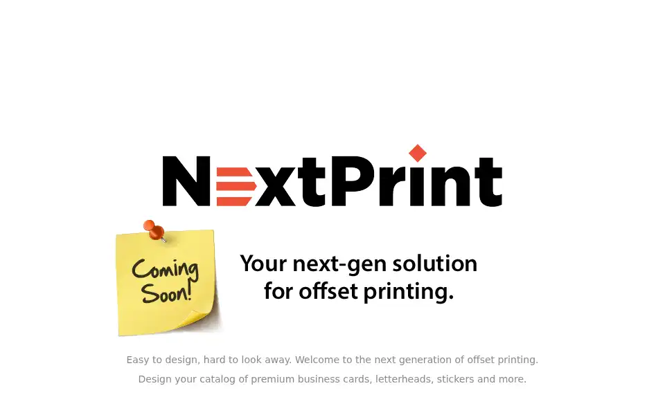 Screenshot of nextprint.com
