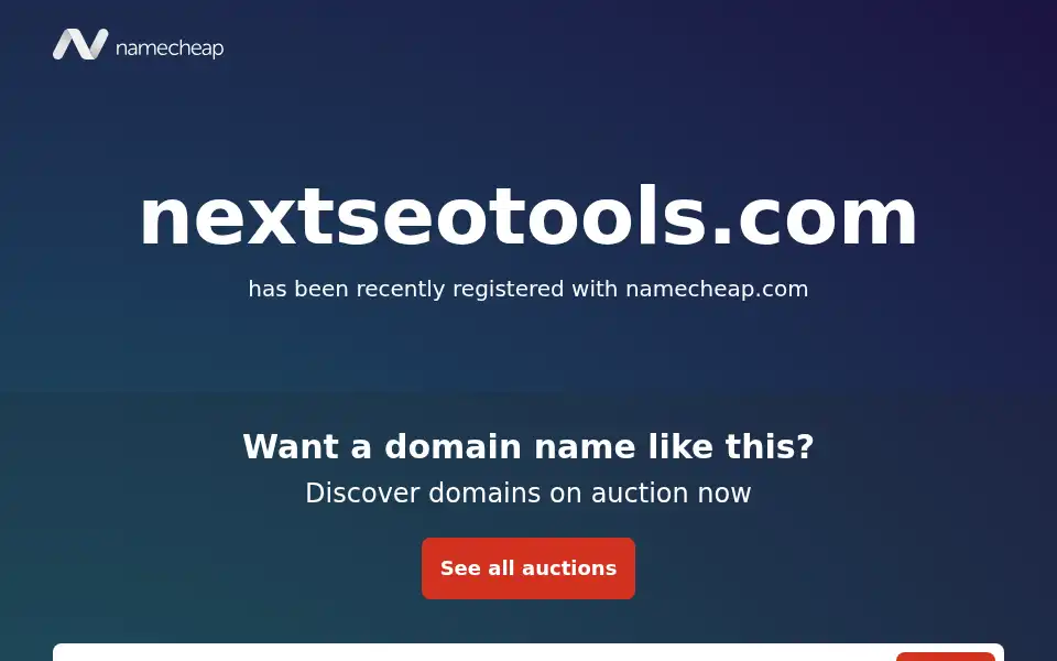Screenshot of nextseotools.com