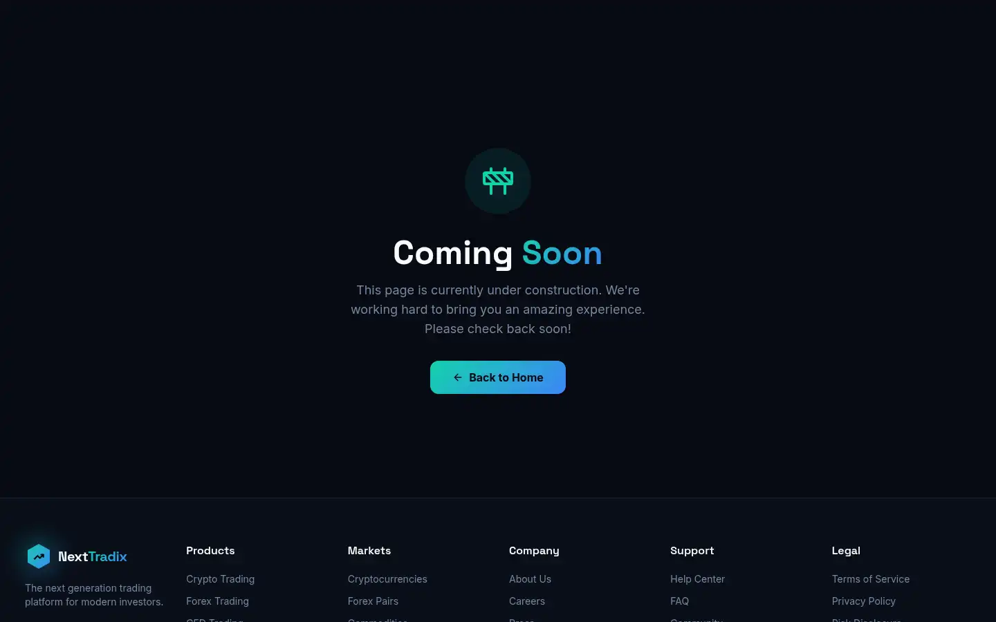 Screenshot of nexttradix.com