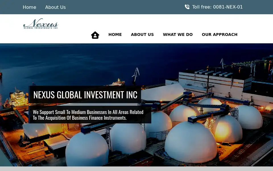 Screenshot of nexusglobalinvest.com