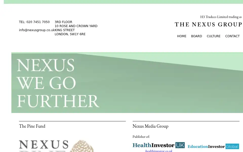 Screenshot of nexusgroup.co.uk