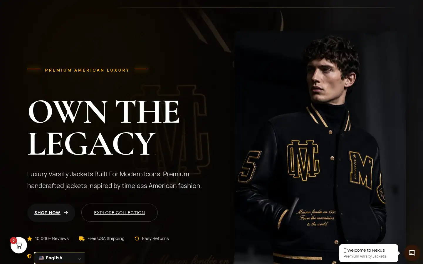 Screenshot of nexusjacket.com