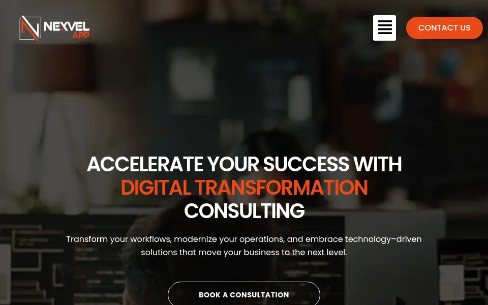 Screenshot of nexvelapp.com