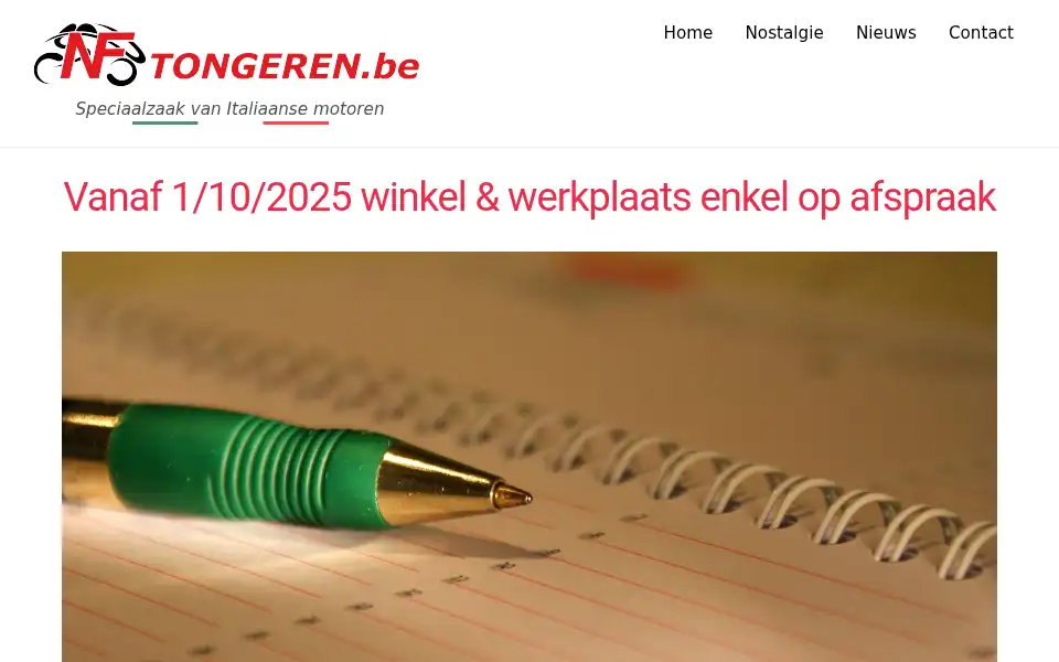 Screenshot of nftongeren.be