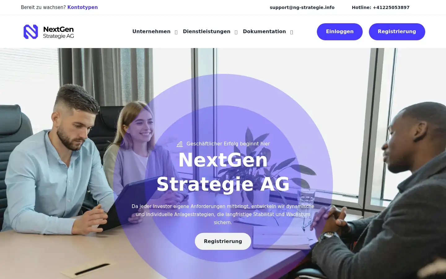Screenshot of ng-strategie.com