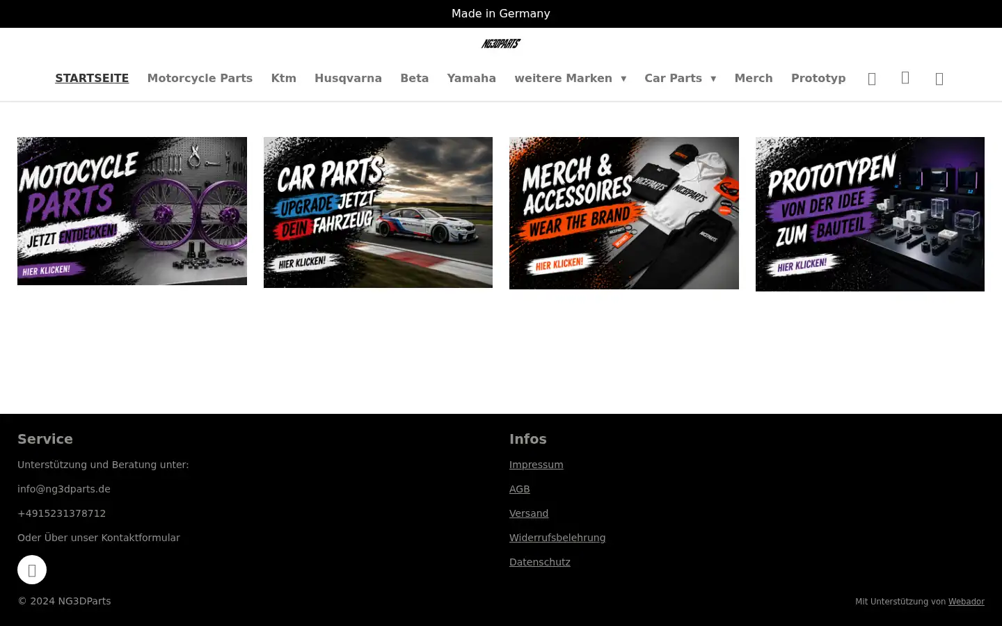 Screenshot of ng3dparts.de