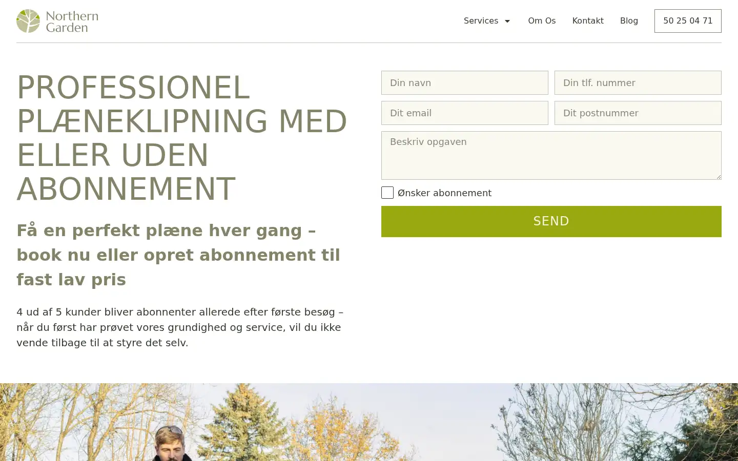 Screenshot of ngarden.dk