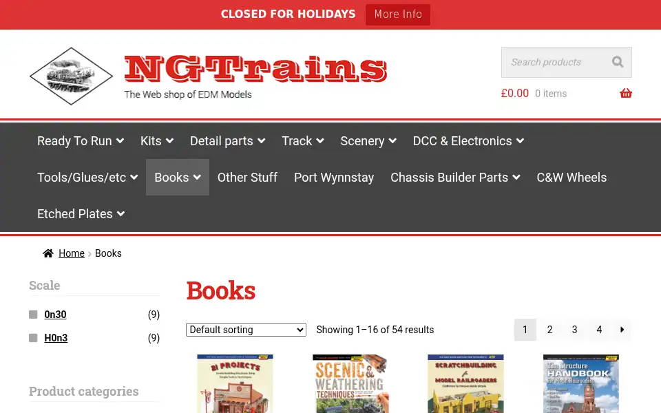 Screenshot of ngtrains.com
