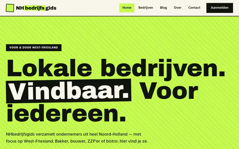 Screenshot of nhbedrijfsgids.nl