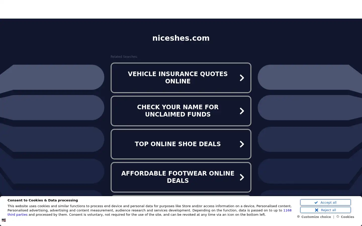 Screenshot of niceshes.com