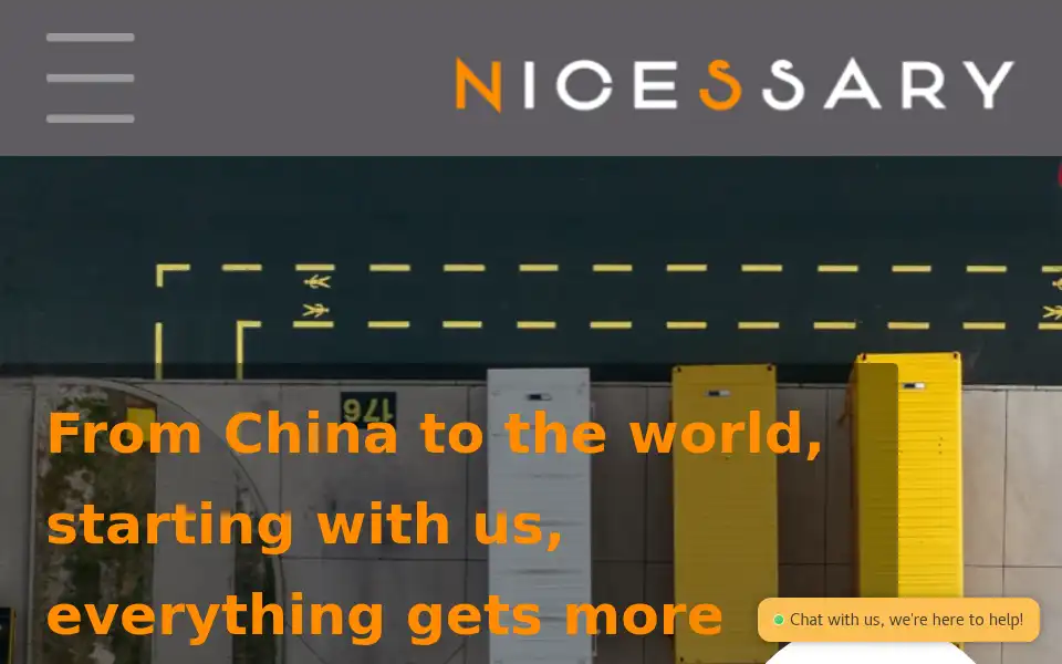 Screenshot of nicessary-fulfillment.com