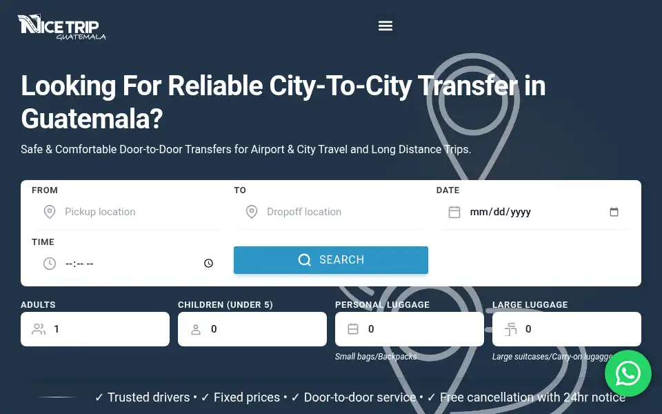 Screenshot of nicetripguatemala.com